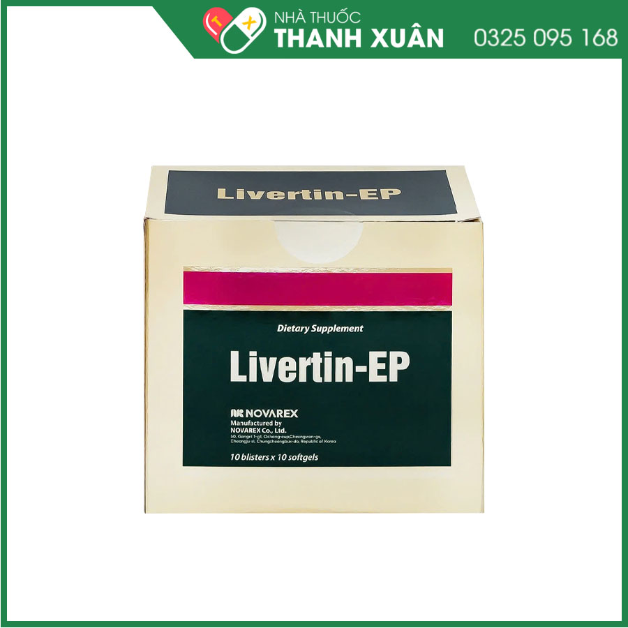 Livertin-EP bổ sung vitamin B1, B6, B12, niacin, canxi pantothenate cho cơ thể, cải thiện chức năng gan